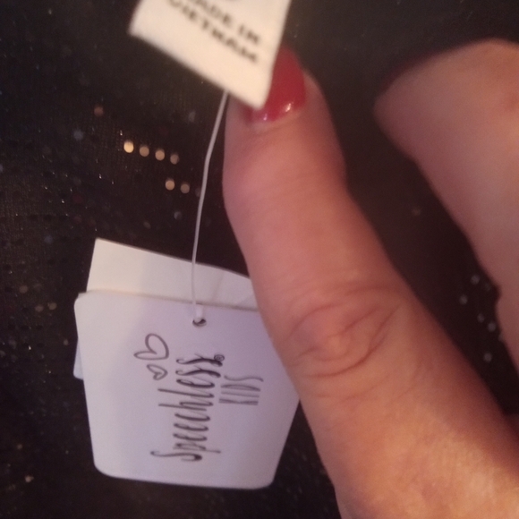 NWT GIRLS SIZE 8 DRESSY BLACK SEQUIN STRAPPY DRESS - Picture 3 of 4